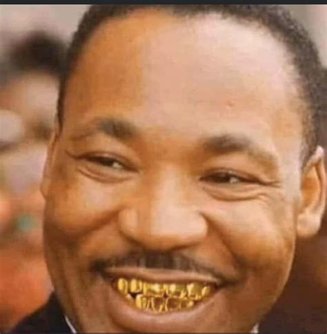 mlk with gold teeth